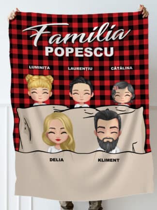 Pătură personalizată - Familie