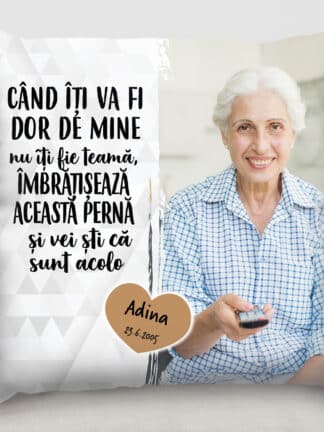 Pernă personalizată - Mereu alături de mine