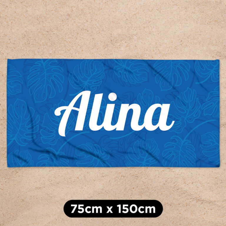 Prosop pentru plajă personalizat - Numele tău