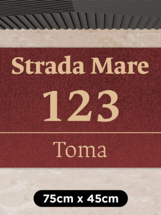Covoraș personalizat - Adresa ta