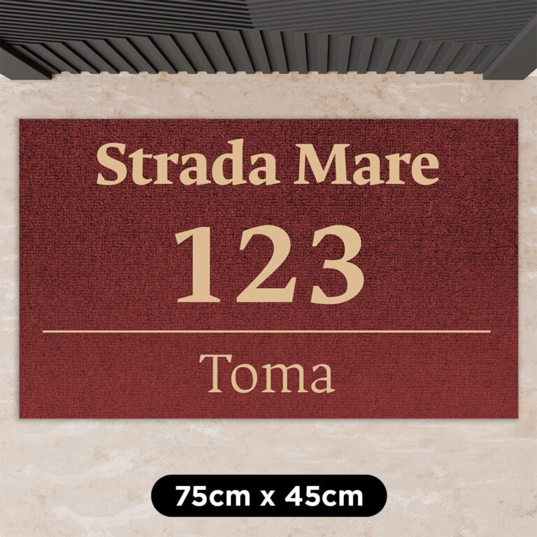 Covoraș personalizat - Adresa ta