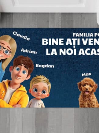 Covoraș personalizat - Despre o casă drăguță