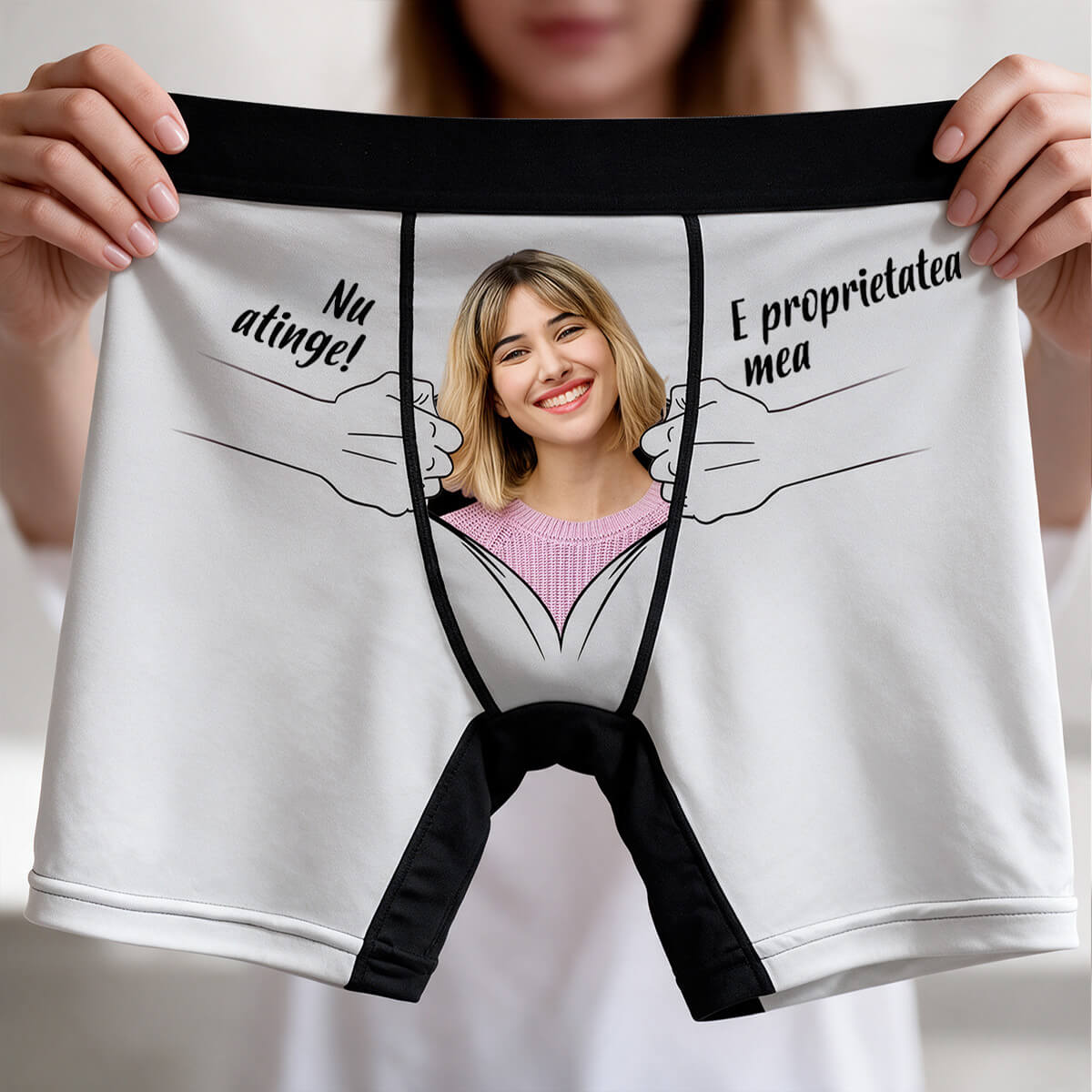 Boxeri personalizați cu fotografie (Cadoul suprem!)
