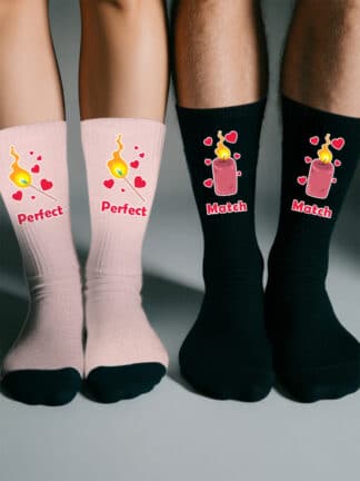 Șosete x2 – Ne potrivim perfect ❤️ (mărime unică)