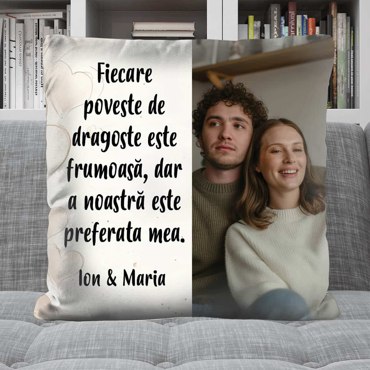 Pernă personalizată - Iubirea noastră