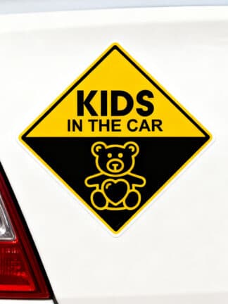 Autocolant de siguranță - Kids in the car (15×15 cm)