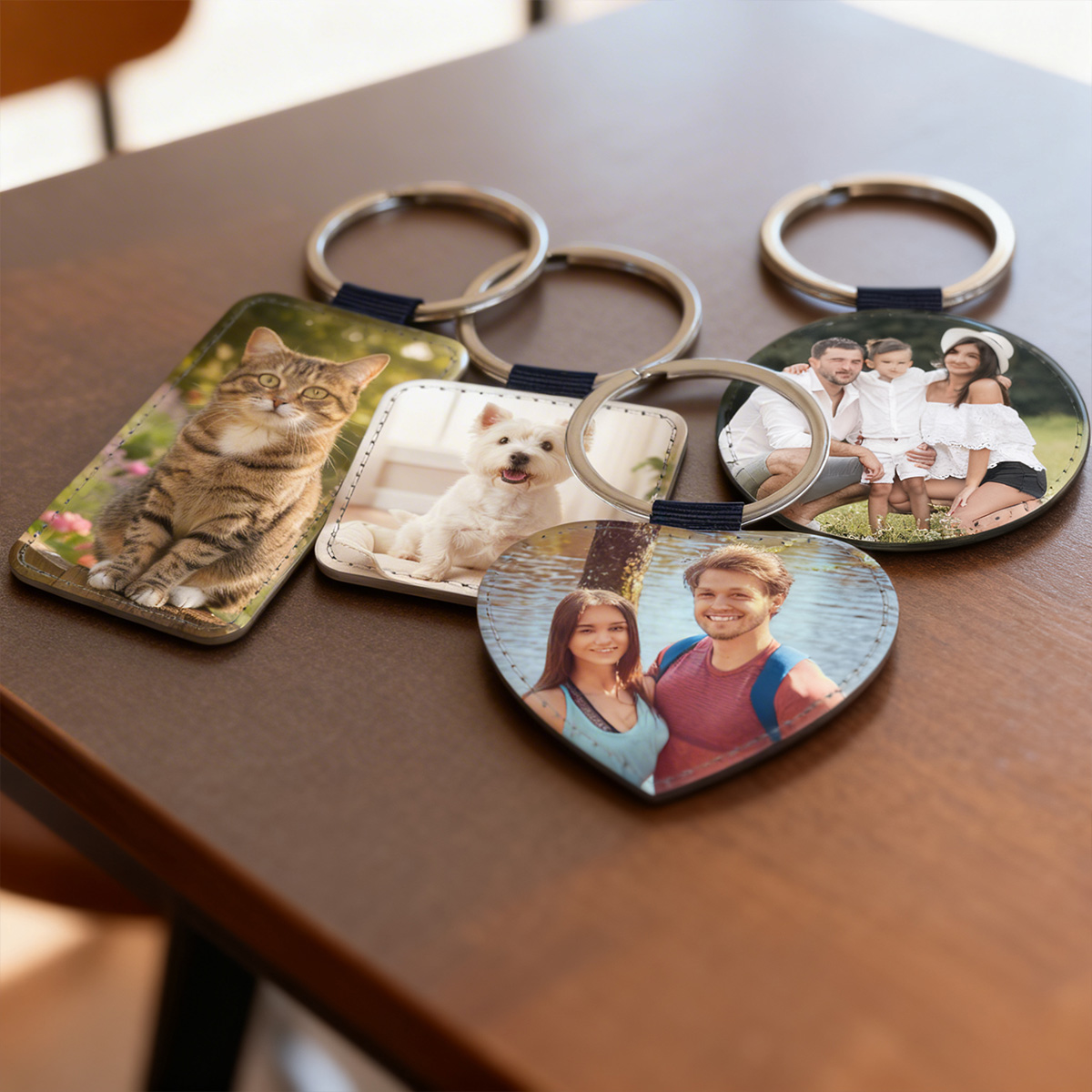 Breloc personalizat cu fotografia dragă ție