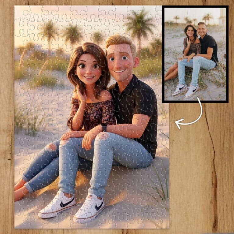 Puzzle personalizat stil desen animat (300 piese)