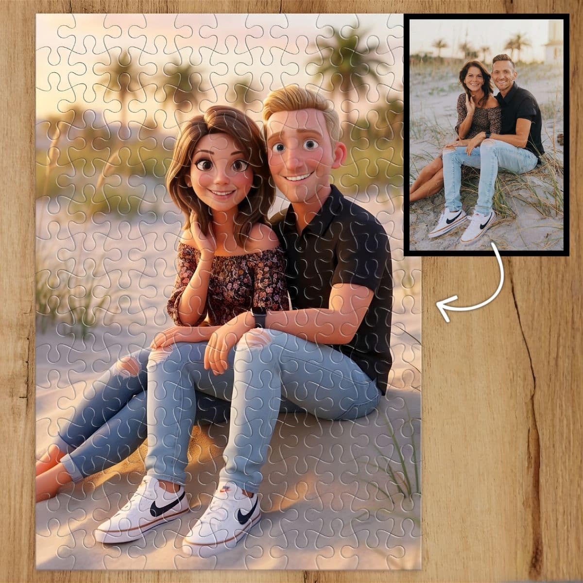 Puzzle personalizat stil desen animat (300 piese)