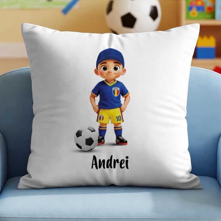Pernă personalizată – Pasionat de fotbal