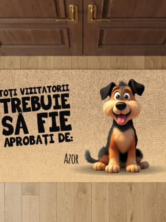 Covoraș personalizat - Toți vizitatorii trebuie să fie aprobați de