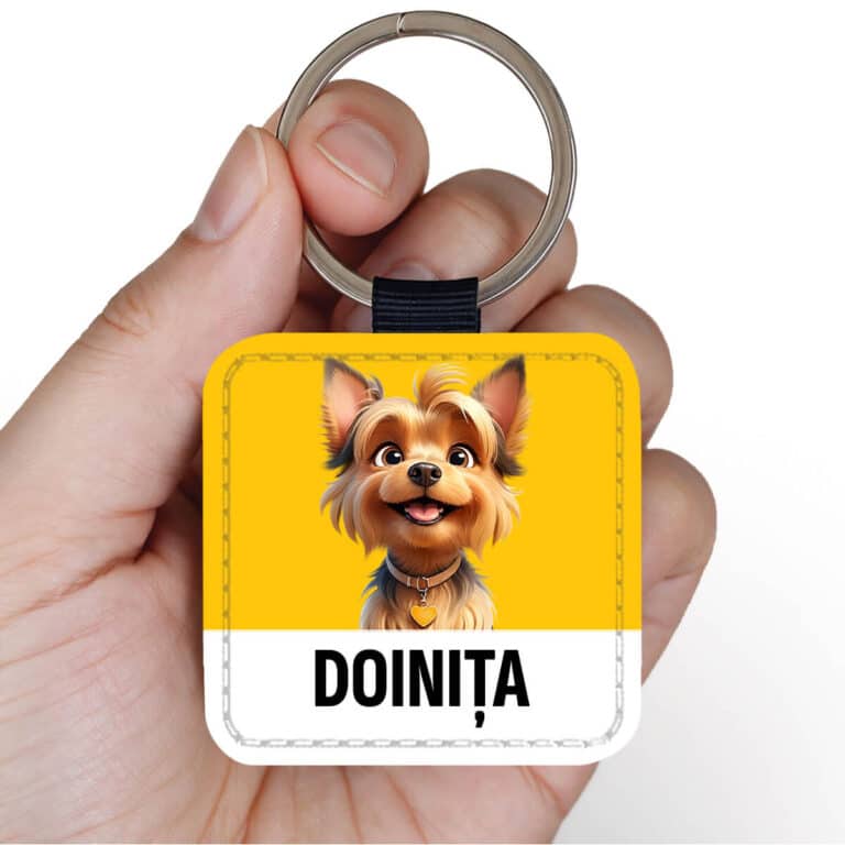 Breloc personalizat cu câinele tău